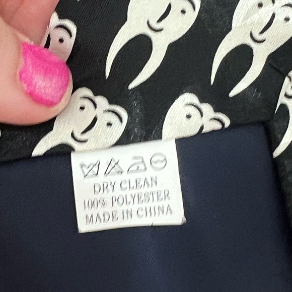 Steven Harris Black and White Patterned Tie with tooth design - Picture 6 of 6